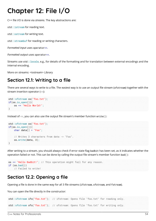 C++ Example Page 1
