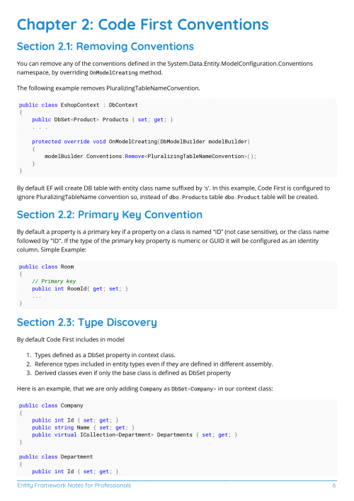 Entity Framework Example Page 1