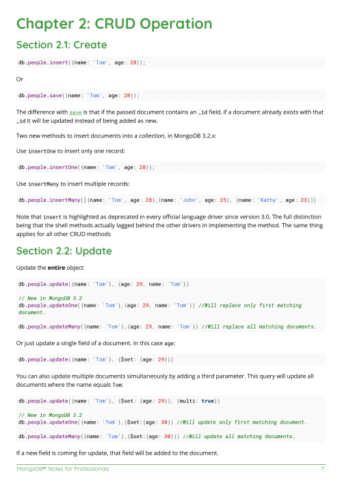 MongoDB® Example Page 1