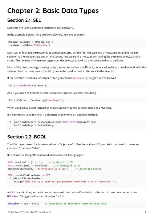 Objective-C® Example Page 1