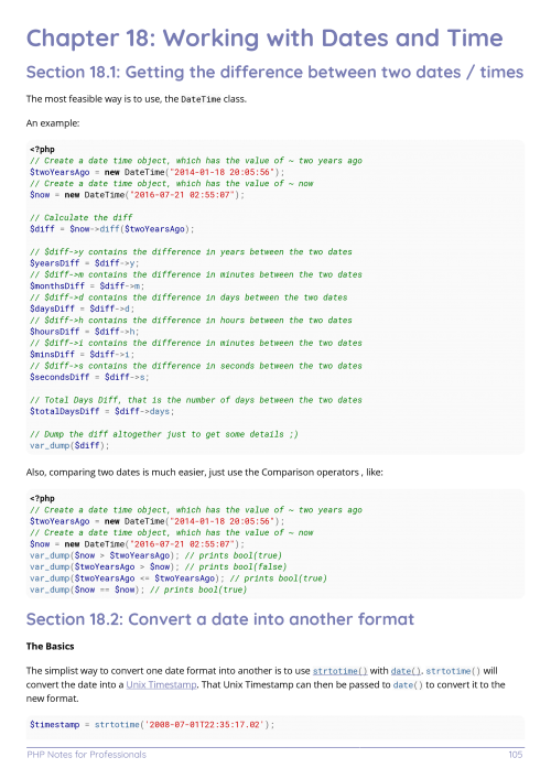 PHP Example Page 1