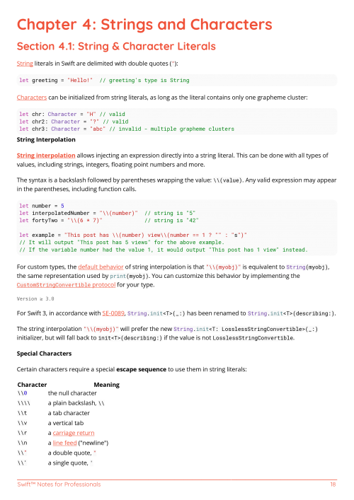 Swift™ Example Page 2