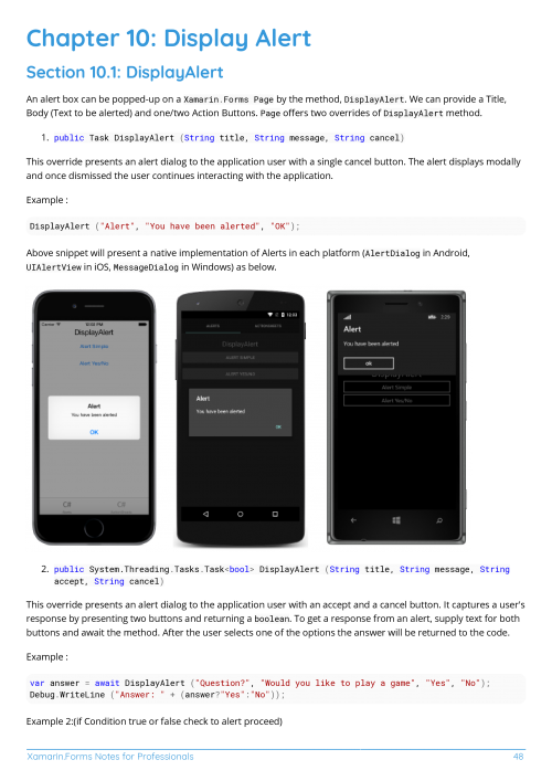 Xamarin.Forms Example Page 2
