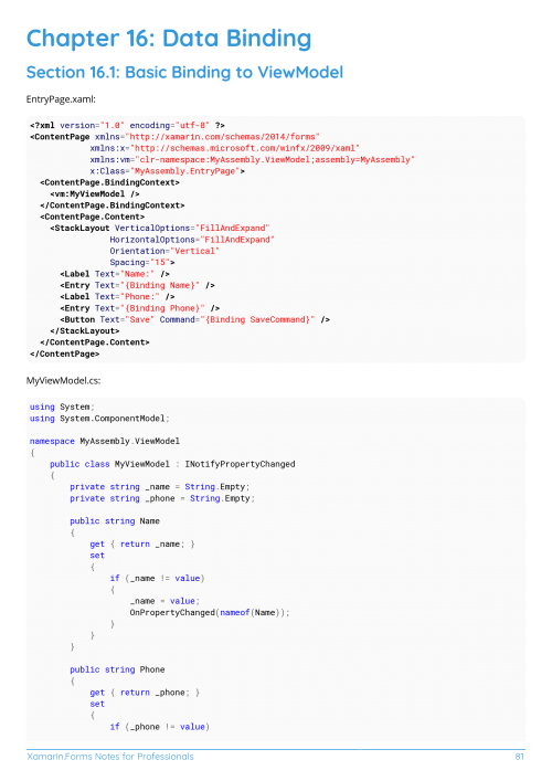Xamarin.Forms Example Page 3